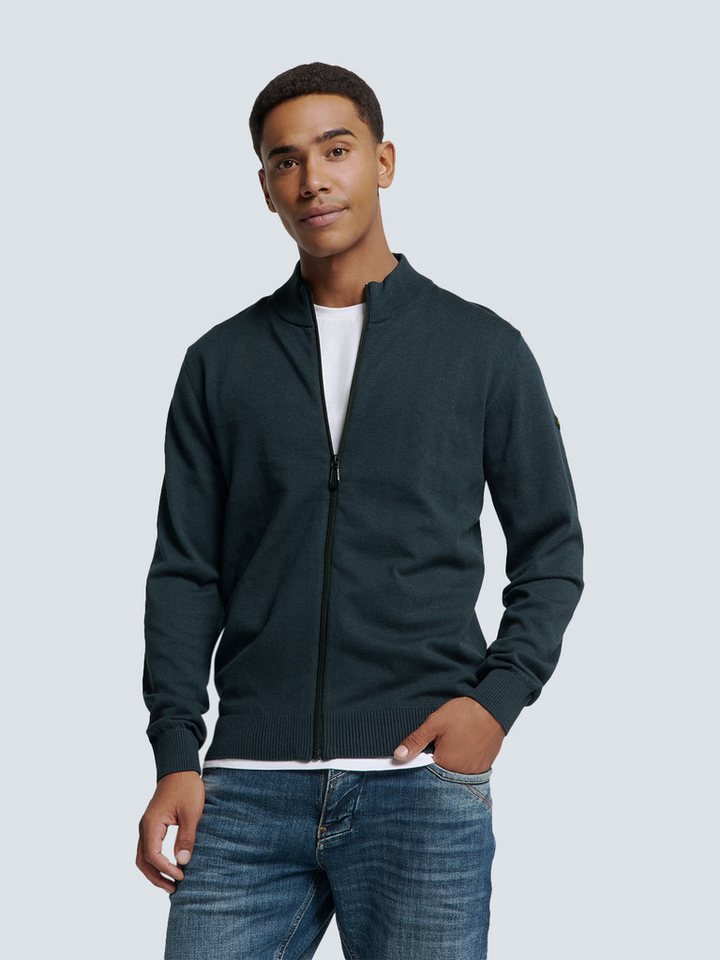NO EXCESS Strickpullover Cardigan 2 Coloured Melange - Regular Fit von NO EXCESS