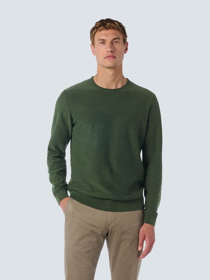 NO EXCESS Strickpullover – Garment Dyed Stone Washed von NO EXCESS