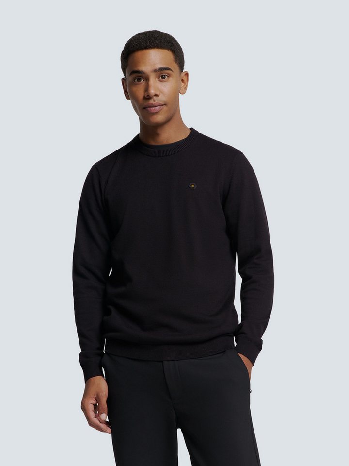 NO EXCESS Strickpullover Pullover Crewneck 2 Coloured Melang - Regular Fit von NO EXCESS