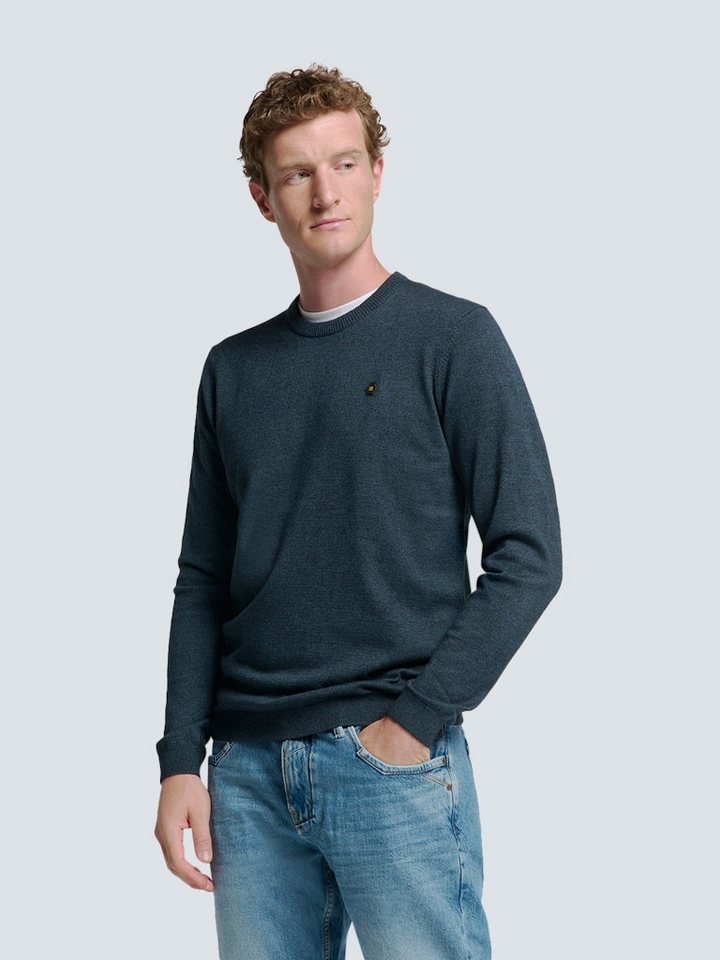 NO EXCESS Strickpullover Pullover Crewneck 2 Coloured Melang von NO EXCESS