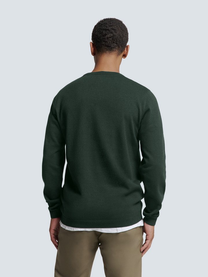 NO EXCESS Strickpullover Pullover Crewneck 2 Coloured Melange von NO EXCESS
