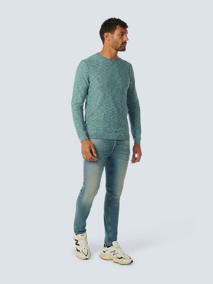 NO EXCESS Strickpullover Pullover Crewneck 2 Coloured Melange von NO EXCESS
