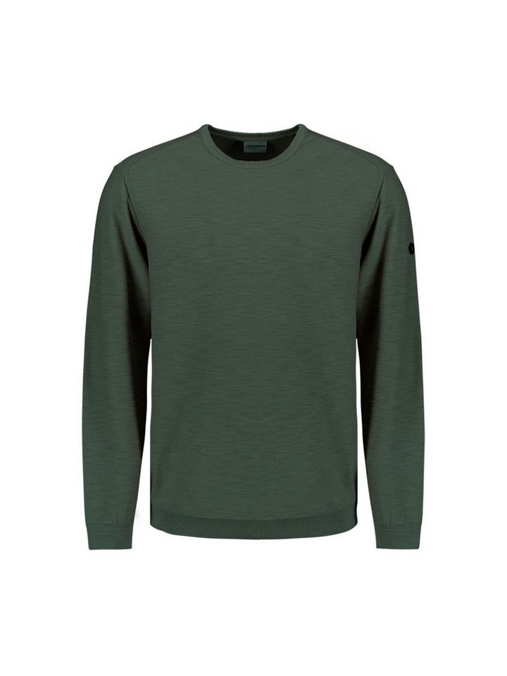 NO EXCESS Strickpullover Pullover Crewneck Garment Dyed + St von NO EXCESS