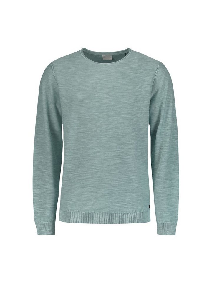 NO EXCESS Strickpullover Pullover Crewneck Garment Dyed + Stone Washed Cloud von NO EXCESS