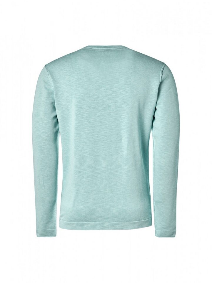 NO EXCESS Strickpullover Pullover Crewneck Garment Dyed + Stone Washed Mint von NO EXCESS