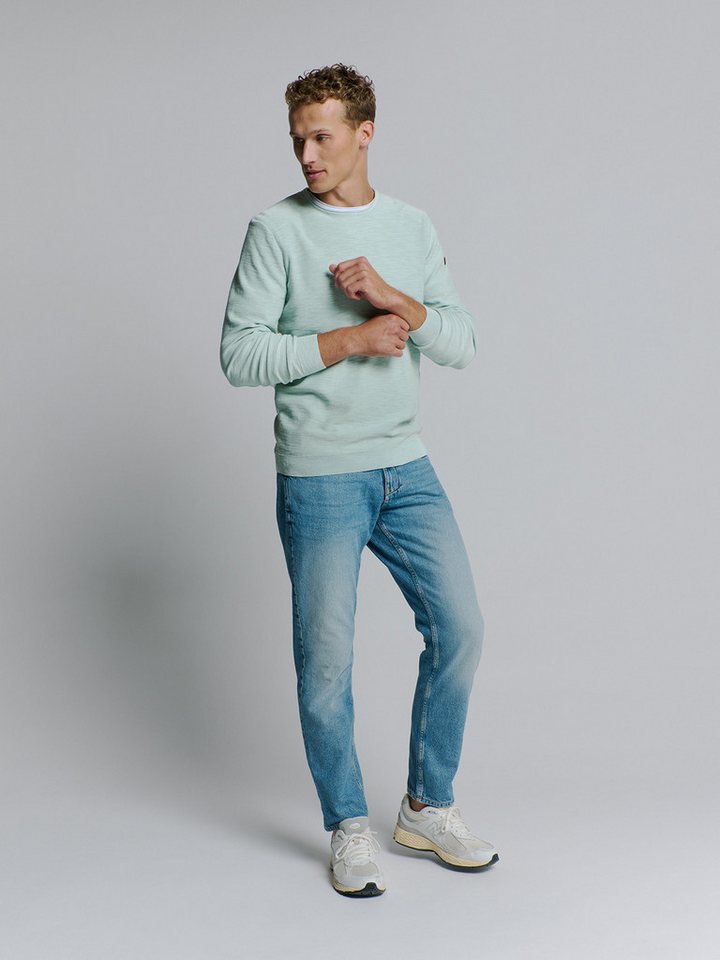 NO EXCESS Strickpullover Pullover Crewneck Garment Dyed + Stone Washed von NO EXCESS