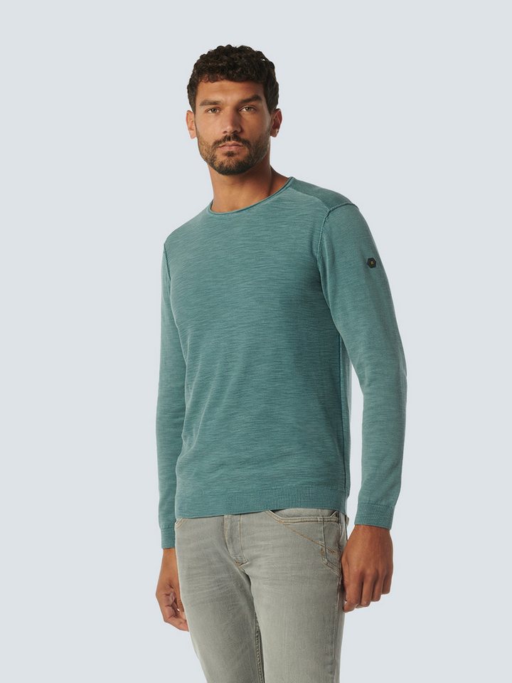 NO EXCESS Strickpullover Pullover Crewneck Garment Dyed + Stone Washed von NO EXCESS
