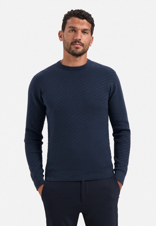 NO EXCESS Strickpullover Pullover Crewneck Jacquard Solid von NO EXCESS