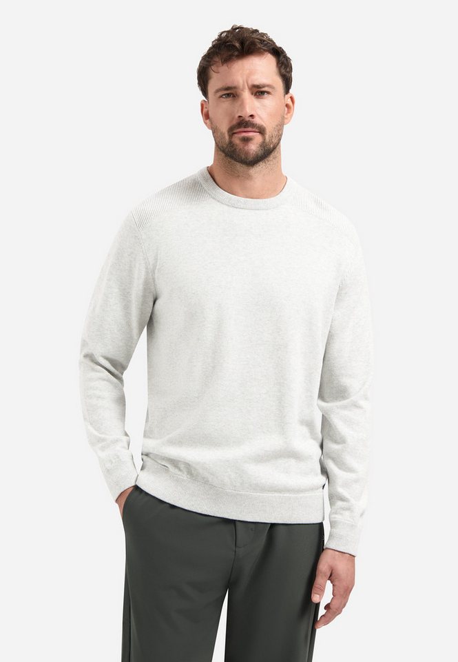 NO EXCESS Strickpullover Pullover Crewneck Melange von NO EXCESS