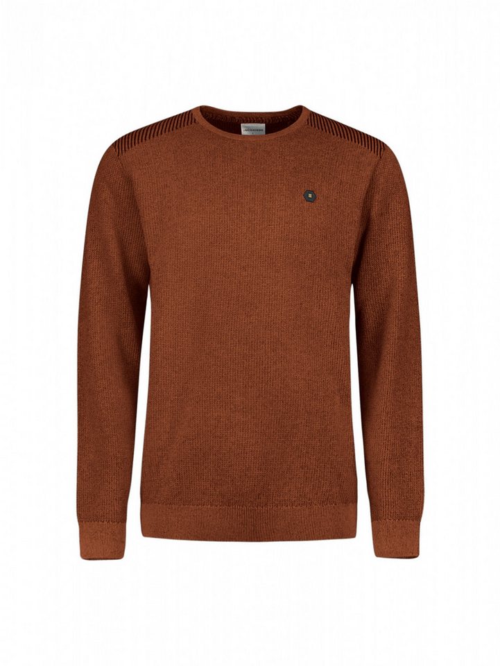 NO EXCESS Strickpullover Pullover Crewneck Plated Structure Knit von NO EXCESS