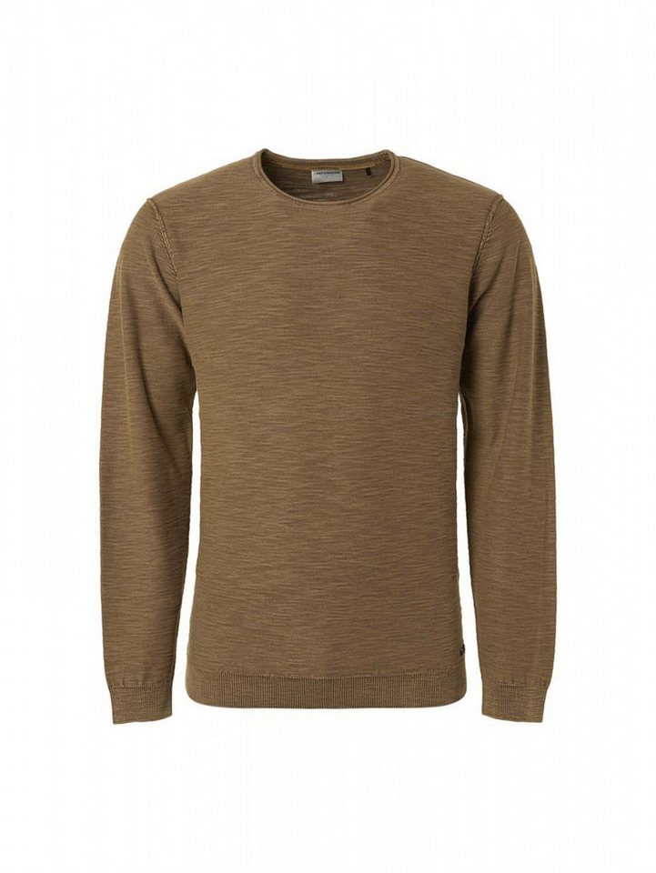 NO EXCESS Strickpullover Pullover Crewneck Slub Garment Dyed + Stone Washed von NO EXCESS