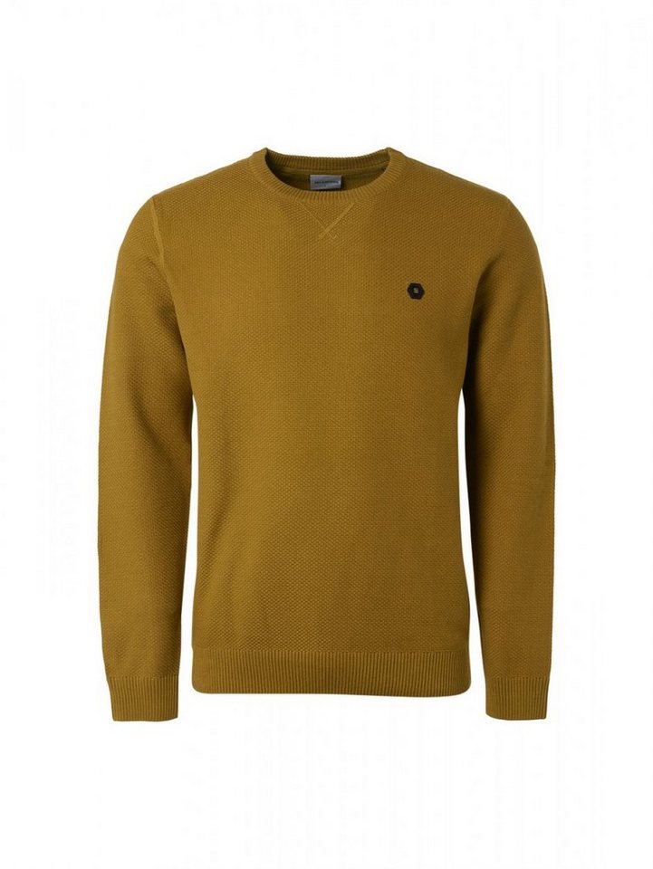 NO EXCESS Strickpullover Pullover Crewneck Solid Jacquard von NO EXCESS