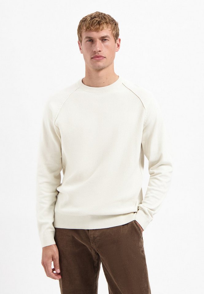 NO EXCESS Strickpullover Pullover Crewneck Solid Waffle Knit von NO EXCESS