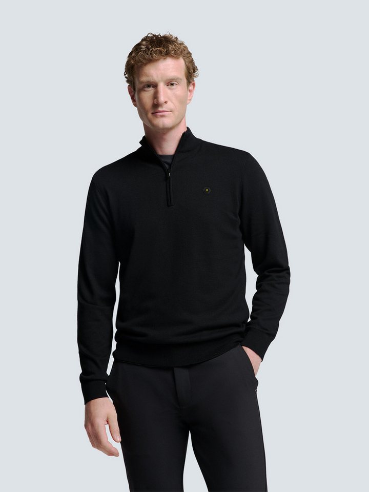 NO EXCESS Strickpullover Pullover Half Zip 2 Coloured Melang NO EXCESS Strickpullover Pullover Half Zip 2 Coloured Melang von NO EXCESS