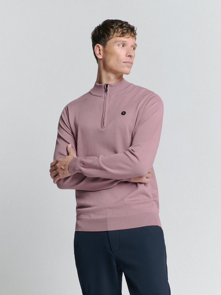NO EXCESS Strickpullover Pullover Half Zip von NO EXCESS