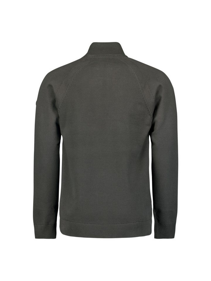 NO EXCESS Strickpullover Pullover Half zipper Solid Relief Knit von NO EXCESS