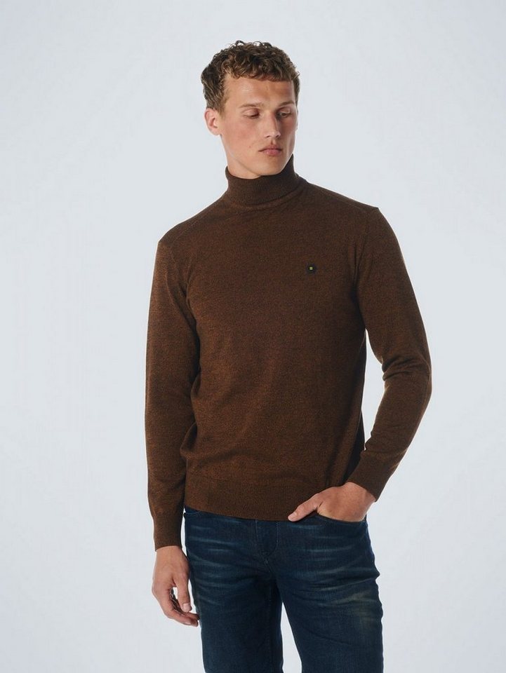 NO EXCESS Strickpullover Pullover Rollneck 2 Coloured Melange von NO EXCESS