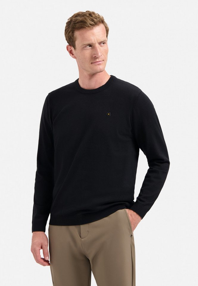 NO EXCESS Strickpullover - Pullover - Zweifarbige Melange, Timeless Basics von NO EXCESS