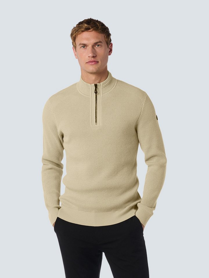 NO EXCESS Strickpullover Pullover mit Halbreißverschluss - Regular Fit von NO EXCESS