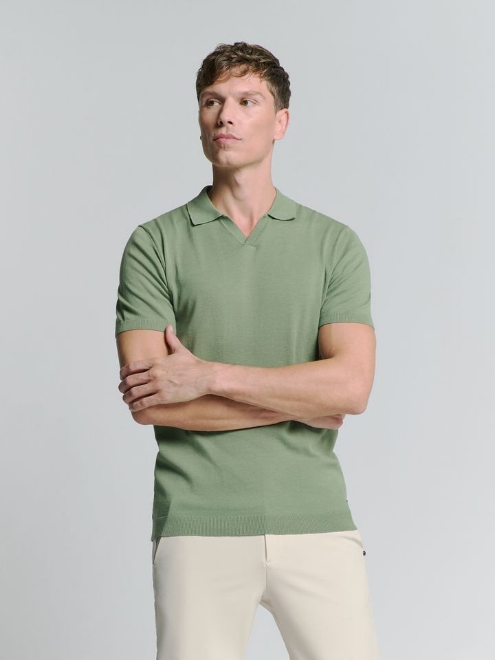 NO EXCESS Poloshirt – Herren Polo Shirt - Herren Kurzarm-Pullover – V-Neck Polo von NO EXCESS