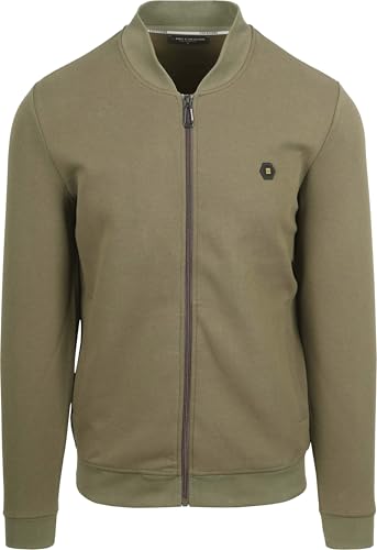 NO EXCESS Sweater Full Zipper Pique Bomber - L von NO EXCESS