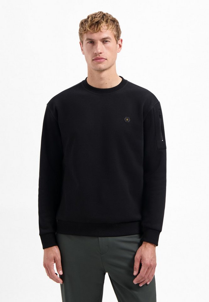 NO EXCESS Sweater No Excess Rundhals-Sweater Sweater Crewneck Brushed inside von NO EXCESS