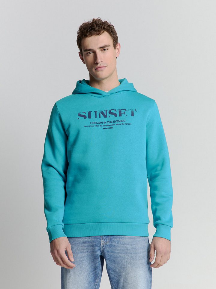 NO EXCESS Sweatshirt Hoodie Sunset - Relaxed Fit von NO EXCESS