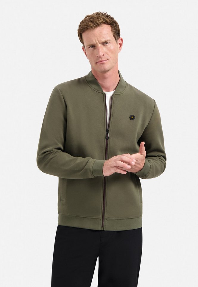 NO EXCESS Sweatshirt Sweater Full Zipper Pique Bomber von NO EXCESS