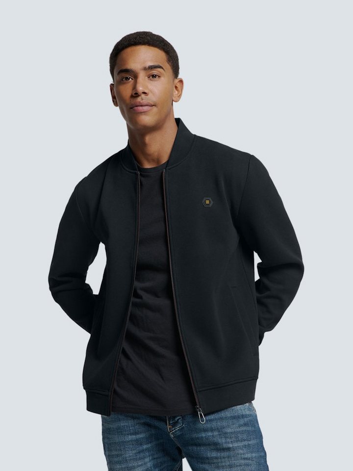 NO EXCESS Sweatshirt Sweater Full Zipper Pique Bomber von NO EXCESS