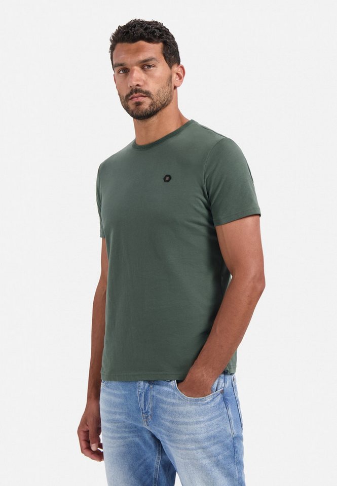NO EXCESS T-Shirt - Basic Kurzarmshirt in Unifarbe mit Crewneck von NO EXCESS