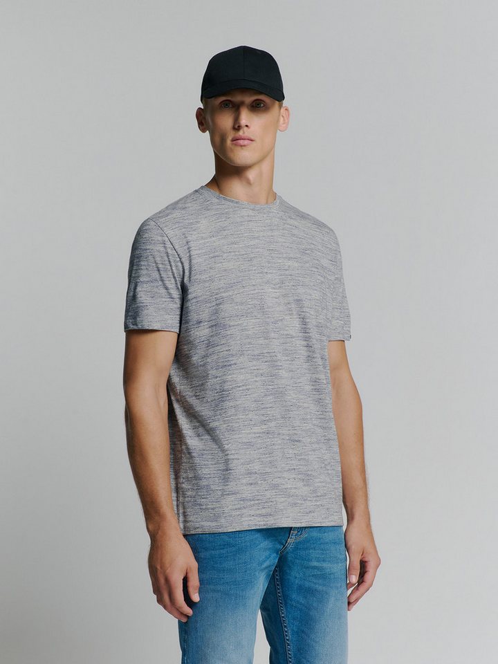 NO EXCESS T-Shirt - Basic Kurzarmshirt meliert von NO EXCESS
