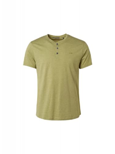 NO EXCESS T-Shirt Granddad 2 Cououred Melange (XL, Dusty Green) von NO EXCESS