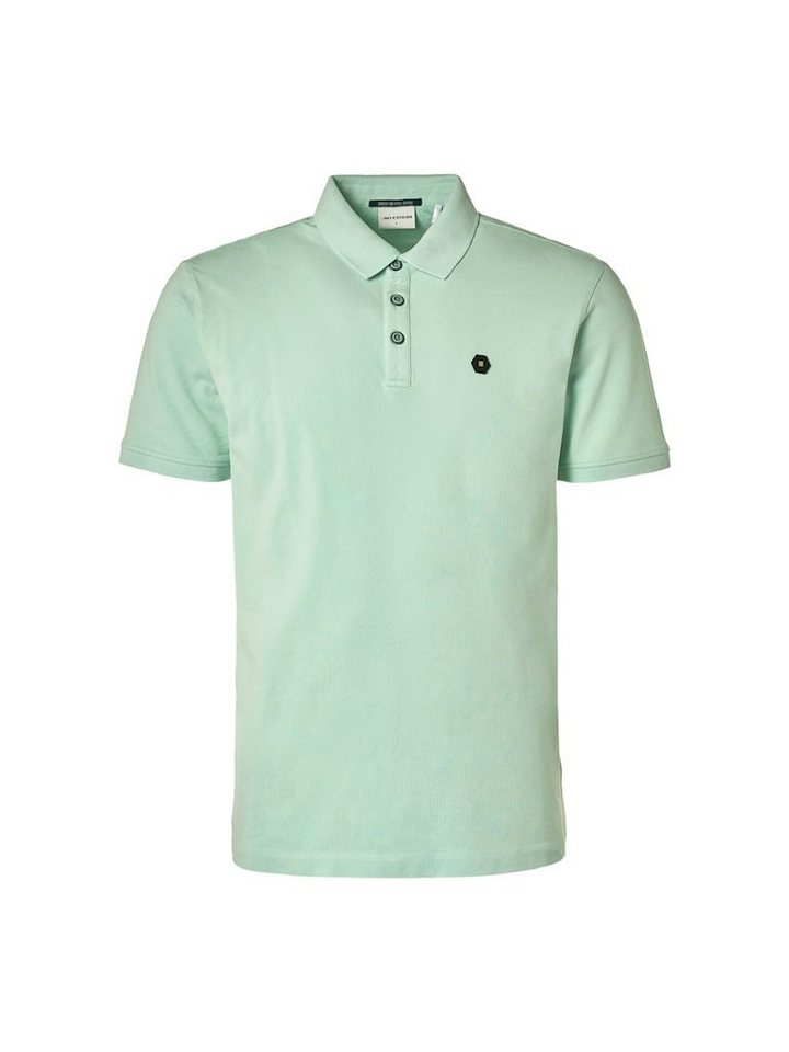 NO EXCESS T-Shirt Polo Pique Garment Dyed Mint von NO EXCESS