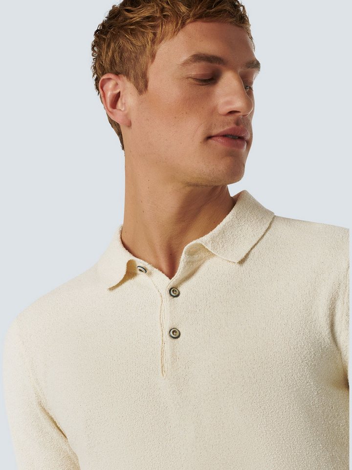 NO EXCESS T-Shirt Pullover Short Sleeve Polo Solid Relief Knit von NO EXCESS
