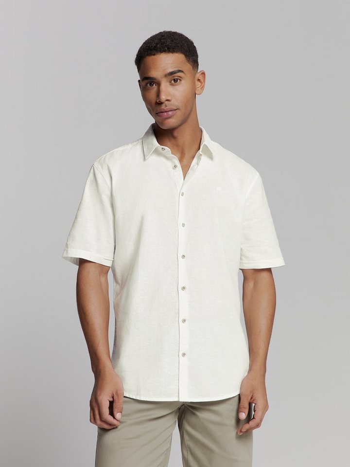 NO EXCESS T-Shirt Shirt Short Sleeve Solid With Linen von NO EXCESS