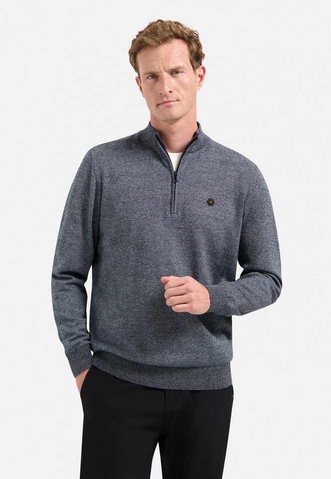 NO EXCESS Troyer - Strickpullover - Pullover - Pullover Half Zip 2 Coloured Melange von NO EXCESS