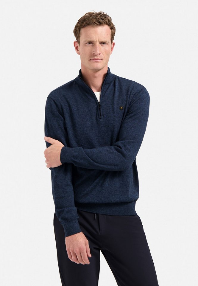 NO EXCESS Troyer - Strickpullover - Pullover - Pullover Half Zip 2 Coloured Melange von NO EXCESS