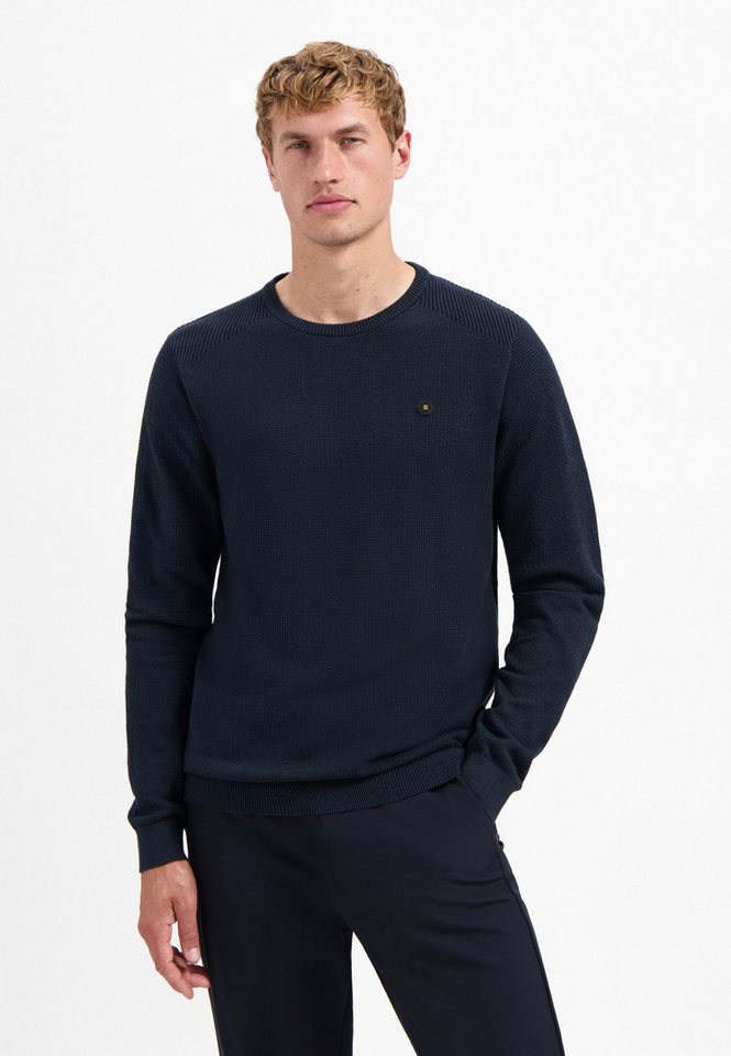 NO EXCESS V-Ausschnitt-Pullover No Excess Pullover mit Schulterrippung NO EXCESS V-Ausschnitt-Pullover No Excess Pullover mit Schulterrippung von NO EXCESS