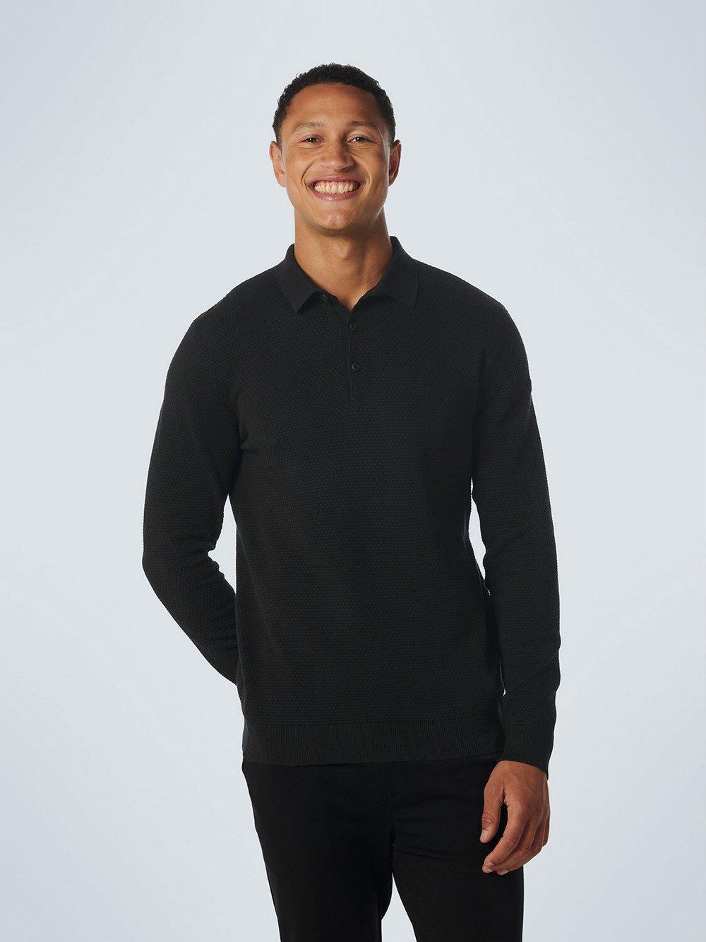 No Excess Pullover-Polo Herren Baumwolle, schwarz von NO EXCESS