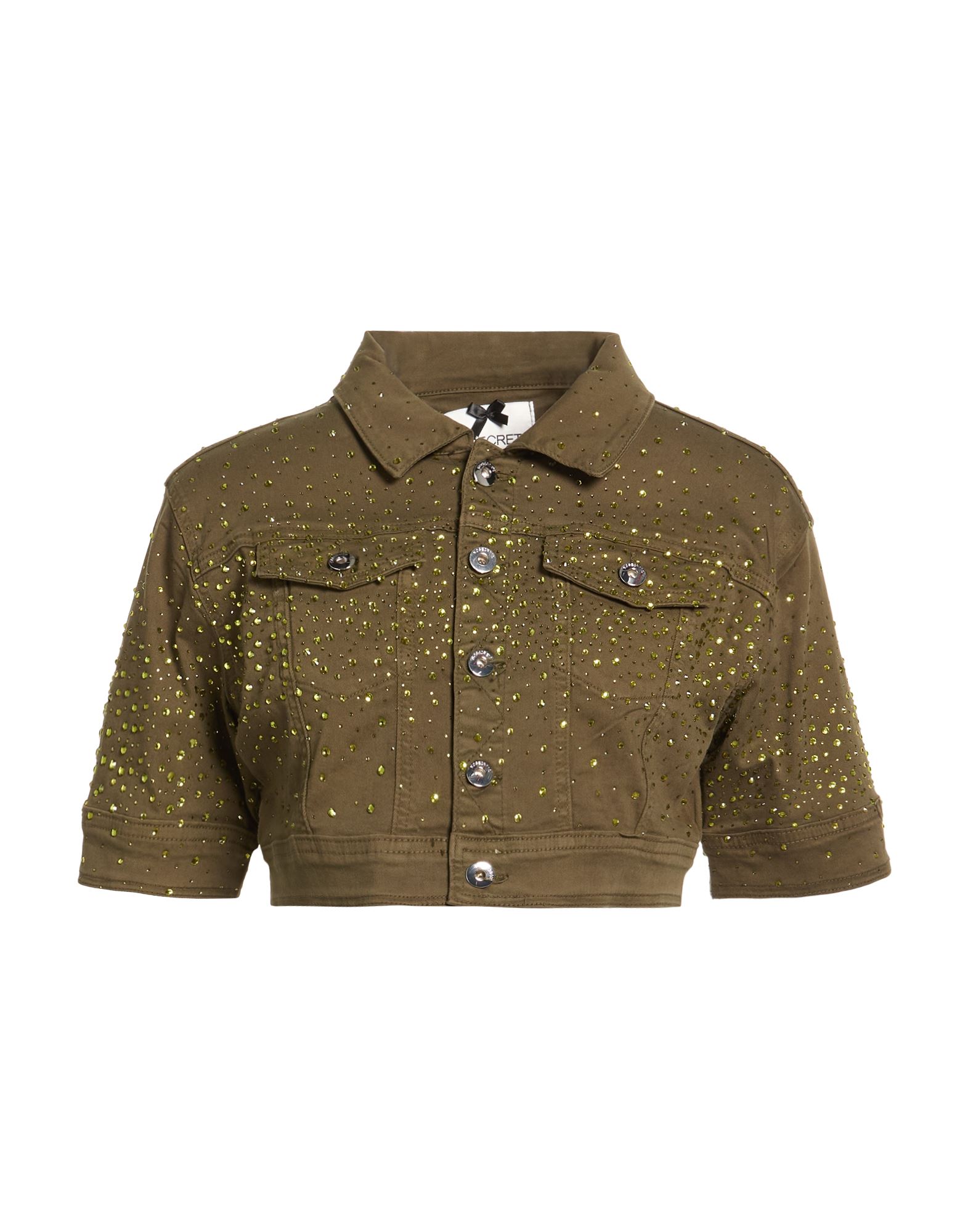 NO SECRETS Jeansjacke/-mantel Damen Militärgrün von NO SECRETS