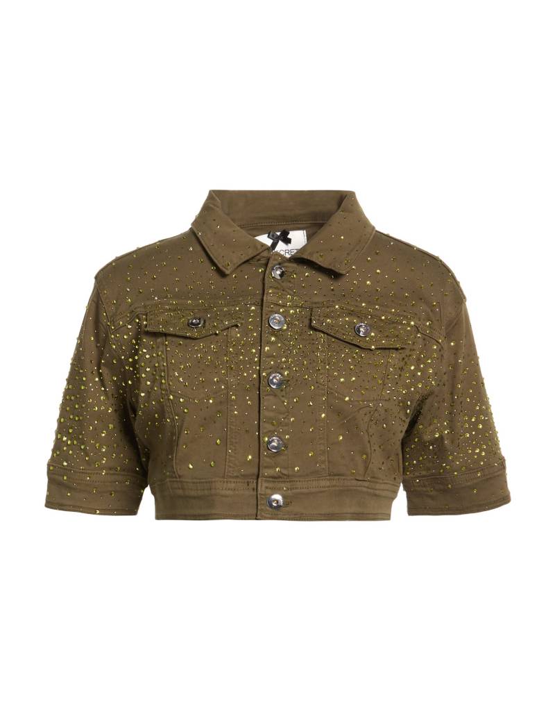 NO SECRETS Jeansjacke/-mantel Damen Militärgrün von NO SECRETS