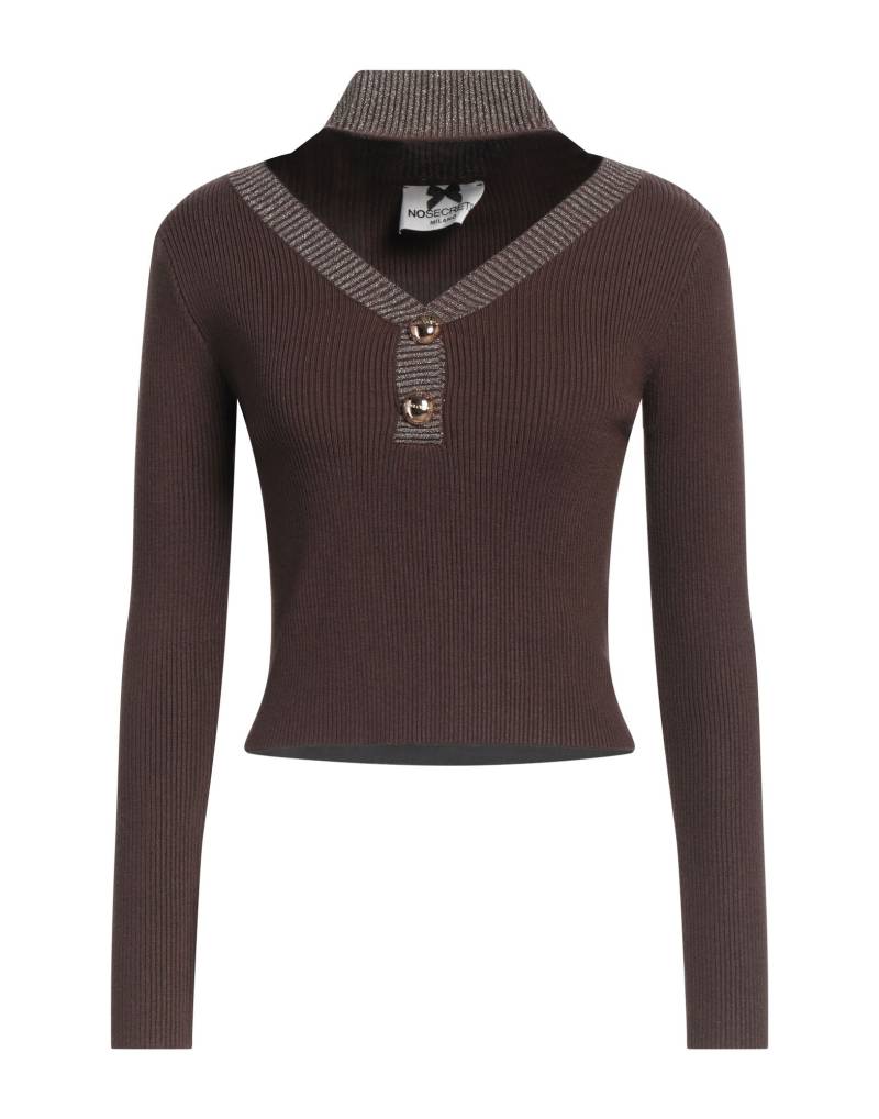 NO SECRETS Rollkragenpullover Damen Braun von NO SECRETS