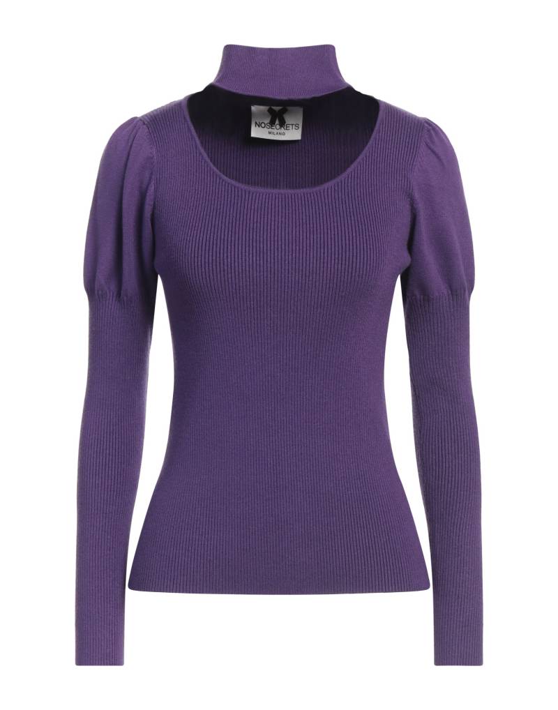 NO SECRETS Rollkragenpullover Damen Violett von NO SECRETS