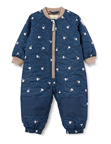 NOA NOA MINIATURE Baby Girls KarolinaNNM Thermo Jumpsuit, Print Blue/Grey, 68 von Noa Noa miniature