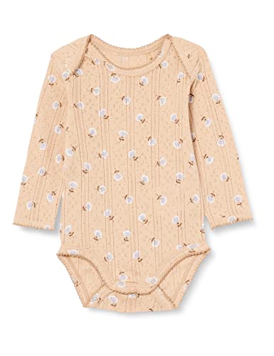 NOA NOA MINIATURE Baby Girls NellaNNM Body, Print Beige, 56 von NOA NOA MINIATURE