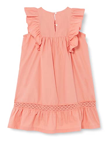 NOA NOA MINIATURE Girls Mini Broiderie Anglaise Dress Short Sleeve,Knee Length Kleid, Shrimp, 3Y von NOA NOA MINIATURE