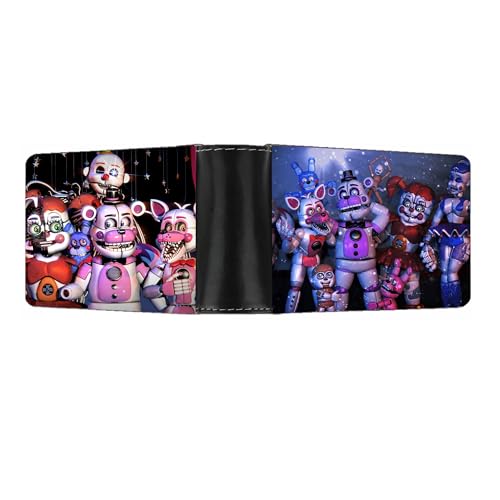 FNAF süße Münzgeldbörse, Fünf-Nacht-Spiel-Münztasche, Geldbörse für Kreditkarten, Ausweise, Schlüssel, Headset, Lippenstift, Kartoon kurze Geldbörse, Münztasche, 3 Stück, 1 Stück – Typ 3, von NOAFUNZO