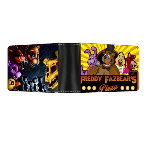 FNAF süße Münzgeldbörse, Fünf-Nacht-Spiel-Münztasche, Geldbörse für Kreditkarten, Ausweise, Schlüssel, Headset, Lippenstift, Kartoon kurze Geldbörse, Münztasche, 3 Stück, 1 Stück – Typ 7, von NOAFUNZO