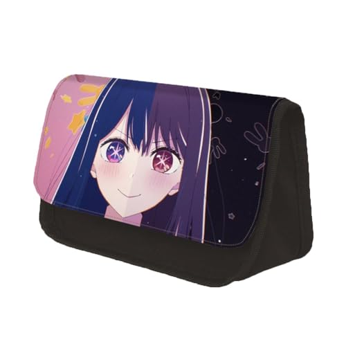 NOAFUNZO Oshi No Ko Federmäppchen, Cartoon-Druck, Hoshino Ai, Hoshino, Rubi, Anime, Cosplay, Stiftebox, Organizer, Schreibwaren-Tasche, Federmäppchen für Studenten, Mädchen, Jungen, Typ 8, von NOAFUNZO