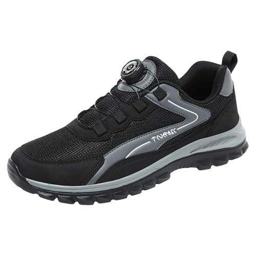 Laufschuhe Herren Arbeitsschuhe Turnschuhe Raillaufschuhe Herren Leicht Atmungsaktiv Wanderstiefel rutschfest Sportschuhe arbeitsschuhe herren leicht ohne stahlkappe Sportschuhe Herren 47 Extra Breit von NOAGENJT